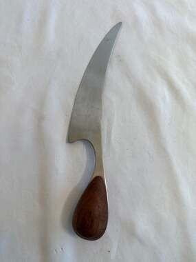 Vintage Dansk Torun Mid-Century Modern Teak and Stainless Steel Cheese Knife